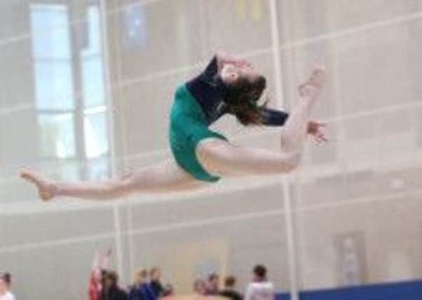 Abbey Gymnastics Club member Hannah Morrison in action. INLT 21-902-CON