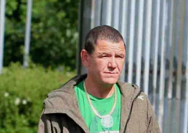 Coleraine man Peter Neill, who was jailed today for 4  months for disordly behaviour, at Coleraine Court. Neill is the main witness in the Kevin McDaid, murder.MARK JAMIESON.