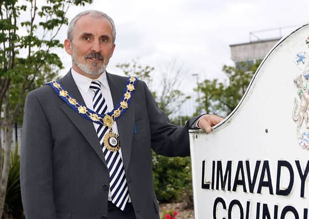 Councillor Gerry Mullan who was elected the Mayor of Limavady for the forthcoming year at the council meeting on Monday night. INLV2213-367KDR
