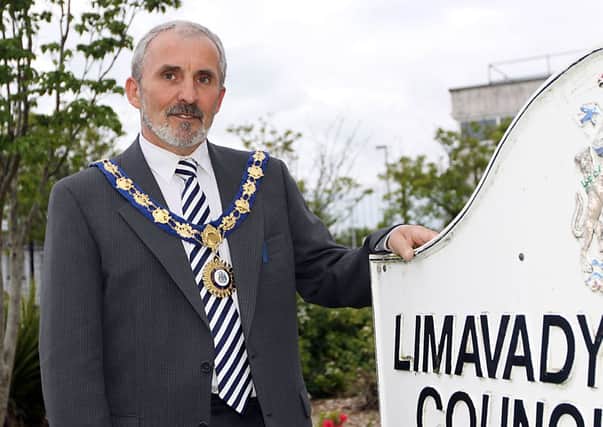 Councillor Gerry Mullan who was elected the Mayor of Limavady for the forthcoming year at the council meeting on Monday night. INLV2213-367KDR