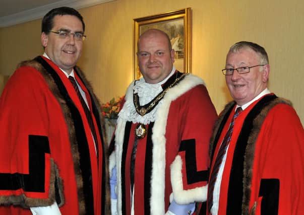 Newly elected Mayor of Craigavon, Cllr Mark Baxter  INPT23-118gc
