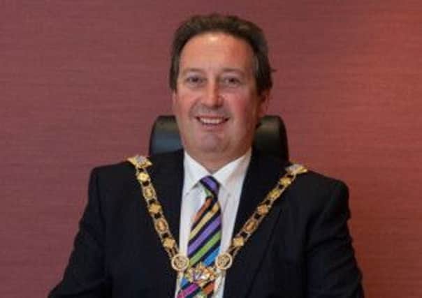 Councillor David Harding (UUP) takes over as Mayor for the Borough of Coleraine 2013  2014.