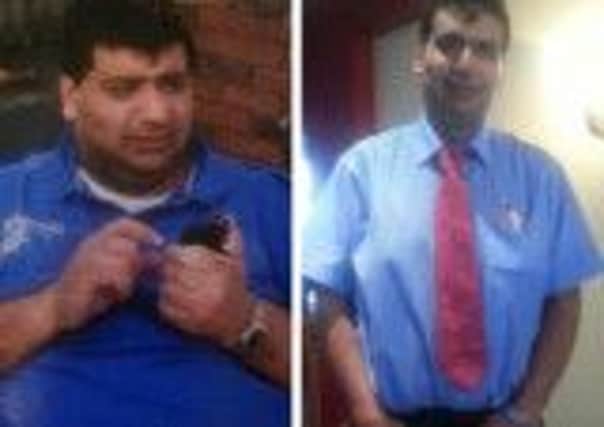 Amjad before and after.