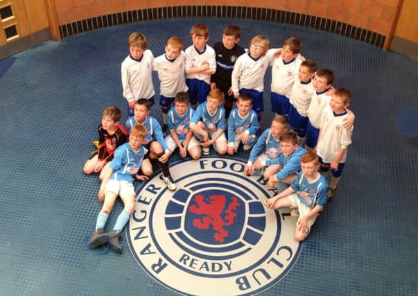 Ballymena united under 10s who visited Murray Park during their recent trip to Glasgow.