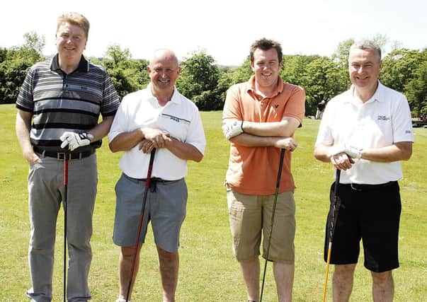Taking part in the recent competition at Galgorm Castle Golf Club were Robert Barkley, Stephen Milley, Keith Barkley and Lyle Foster. INBT 24-847H