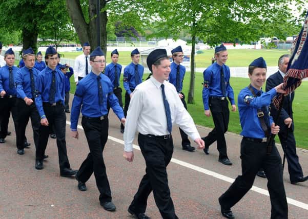 4th Lisburn Boys Brigade (affiliated to Lisburn Congregational Church) on parade.