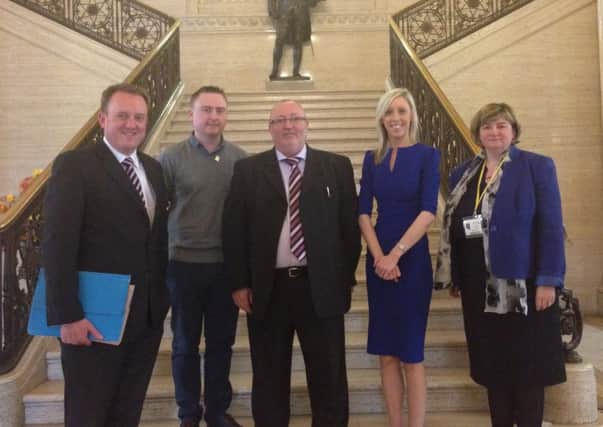 The cross party delegation from Craigavon council.