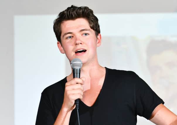 Glee star Damian McGinty was a huge hit with the youngsters at Holy Trinity College
