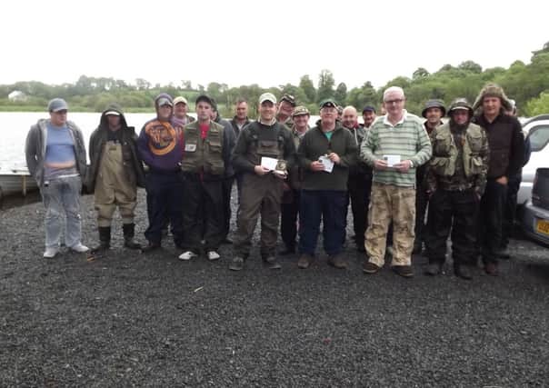 Anglers who took part in the all-night competition at Islandderry Fishery, Dromore.