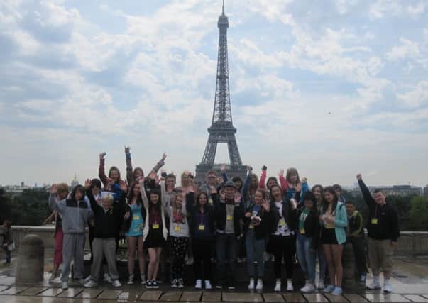 Lisneal pupils pictured in Paris last week!
