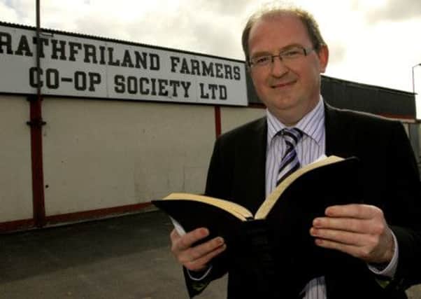 GOSPEL OUT REACH......Pastor Ian Wilson, of Rathfriland Baptist Church, prepares his sermon, for the 'Drive In Church', Gospel Service, which takes place over three weeks, at the Rathfriland Farmers CO-OP, starting at 6.30pm each Sunday evening. © Photo: Gary Gardiner.