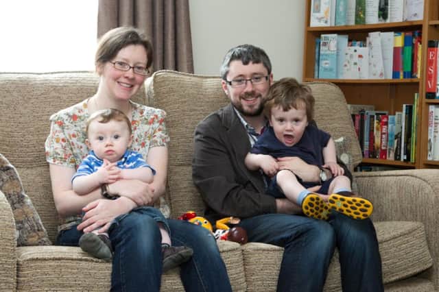 Minister Jonathan Boyd pictured with his wife Jane and boys Jacob and Joshua. INNT 27-408-RM