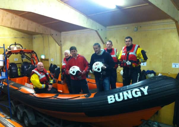 Gerard Martin and Gordon Hamill with Lough Neagh Rescue