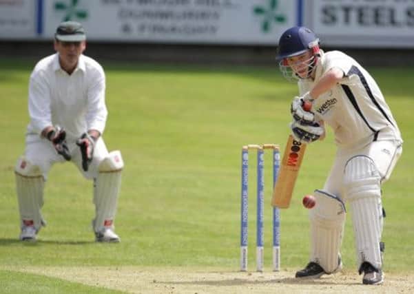 Travis Moorehead batting for Derriaghy in Saturday's match against NICS . US1328-513cd