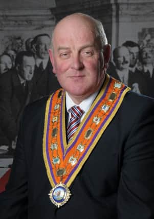 Grand Master of the Grand Orange Lodge of Ireland, Wor Bro Edward Stevenson.
