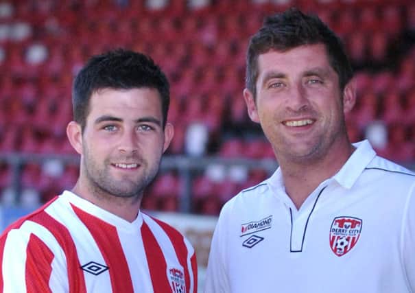 Derry City manager Declan Devine welcomes new signing Eoghan Osborne to the club.