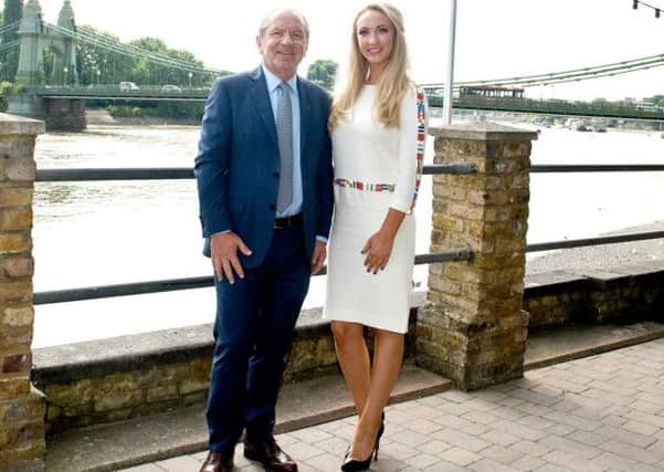 Lord Sugar unveils Leah Totton as the winner of The Apprentice, in London.