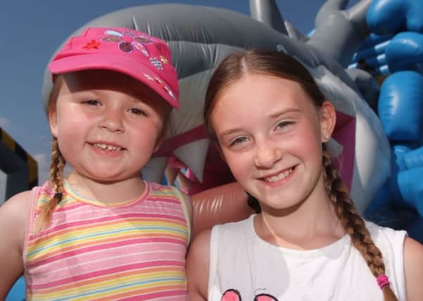 Kaya and Mya-Leigh Lynch were pictured enjoying their day at the Waterside Community Links Festival in St. Columb's Park. INLS3013-109KM