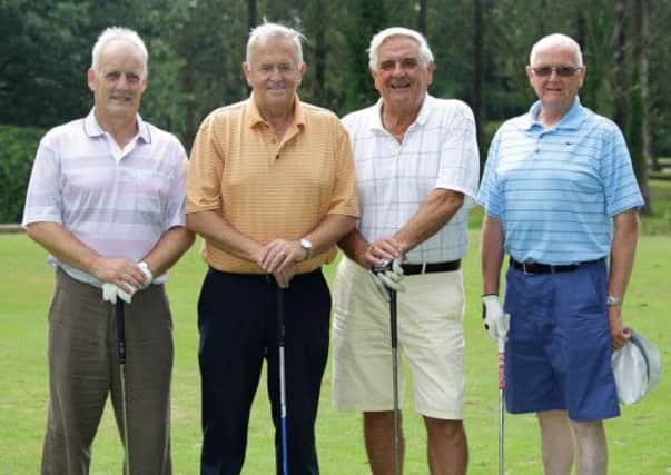 Robin McCoosh, George McMullan, John Dale and Bob Patterson at Lisburn Golf Club.  US1330-506cd
