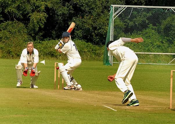 Ballymena Fourths in batting action during Saturday's Minor Cup semi-final at Eaton Park. INBT 31-942H