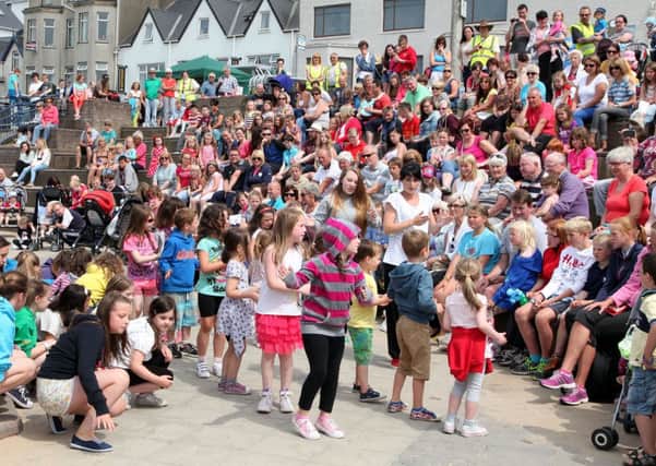 A large crowd watched the Red Sails Dance Workshop at the Cresent Portstewart.