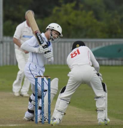 David Cooke pictured at the crease for Coleraine at Strabane on Saturday.