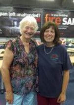 Dawn McAuley with Dame Mary Peters.