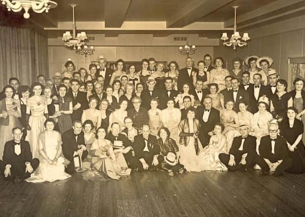 A section of the company who attended the annual dinner and dance of the Londonderry and District Vintners' Association in the old City Hotel in February 1956. Pictured second row, second from right is Irene Margaret Campbell; and third row, third from right, her husband Norman Campbell, who kindly donated the photo.