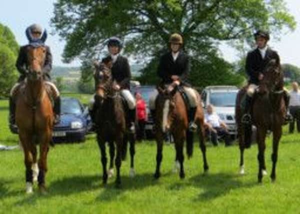 Mid Antrim Inter Hunt Chase Team at Loughanmore.