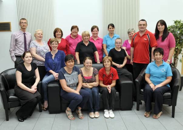 The staff team at the Jethro Centre with Andrew Dunlop, centre manager. INLM32-111gc