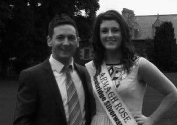 Gavin Mc Cabrey and 2013 Armagh Rose Emma Gribben ahead of the Rose of Tralee festival which starts next week (19th and 20th August 2013) INLM33 005