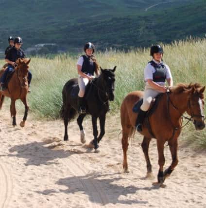 Members of City of Derry Pony Club who visited Tullagh Bay Equestrian Centre.