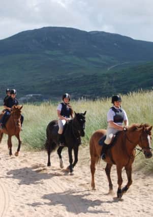 Members of City of Derry Pony Club who visited Tullagh Bay Equestrian Centre.