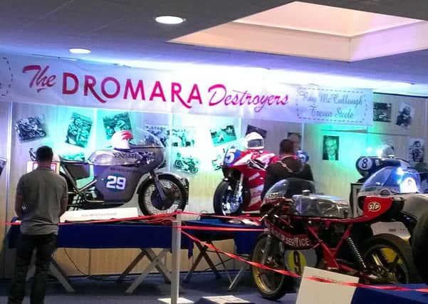 The Dromara Destroyers exhibition at Lisburn LeisurePlex attracted a large crowd as Bike Week 2013 got underway at Dundrod.