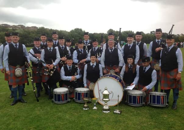 Bleary Pipe Band who are Ulster Championships. INLM33-052
