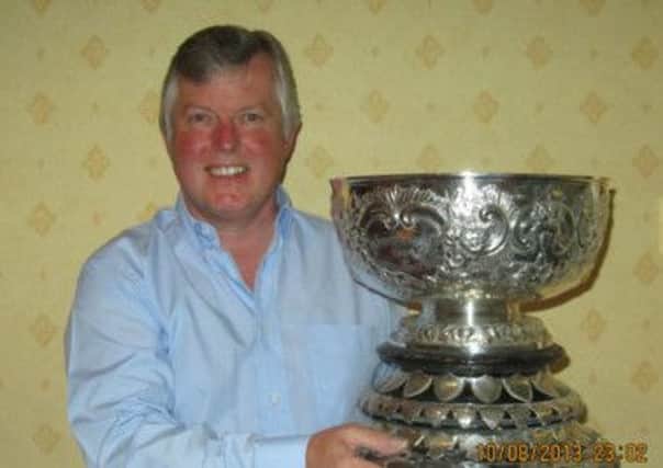 Peter Turkington with the Barbour Cup.