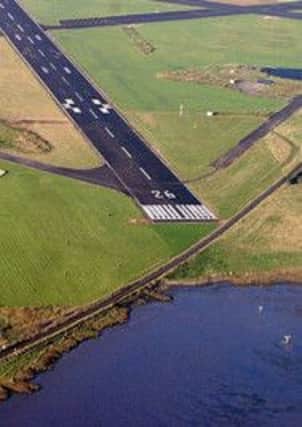 Runway 26 at City of Derry Airport.