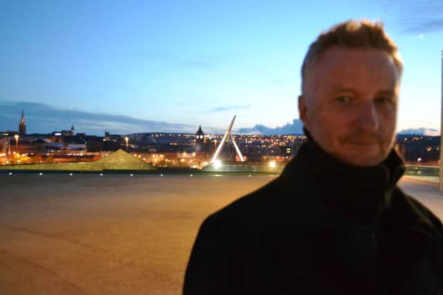 Billy Bragg at Ebrington during a previous visit to Derry - he returns to play the Nerve Centre on August 30