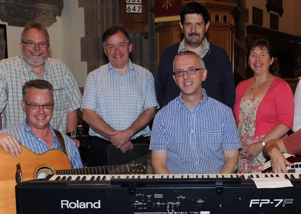 Lisburn Cathedral Worship Team who led the praise at the summer epilogue services in Lisburn Cathedral on Sunday evening..