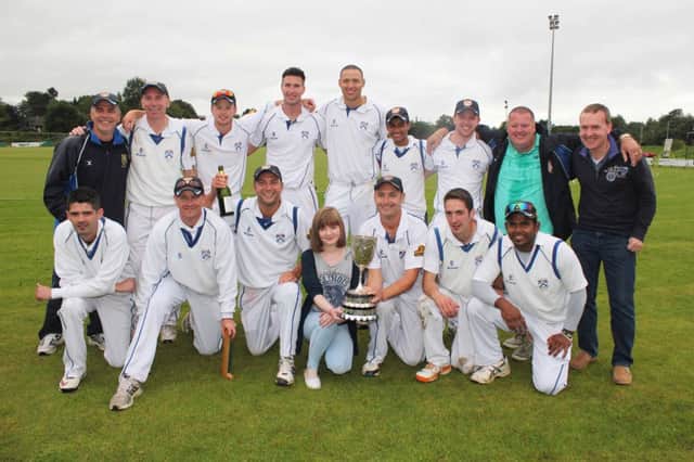 Coleraine Cricket Club who have won The North West Senior Premiership Cricket League for the first time in thier history.PICTURE MARK JAMIESON.