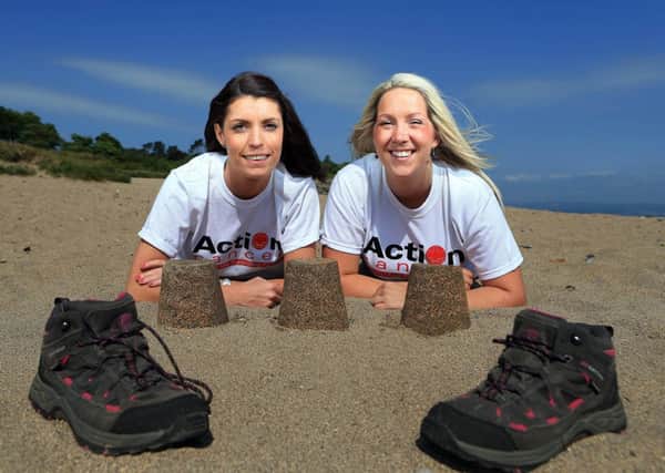 Leigh Chamberlain and Emma McArdle from Action Cancer launch the Morocco 3 Peaks Trek. The charity are looking for volunteers to take part in the challenge in September 2014. Call 90803369 or email trek@actioncancer.org for more info.