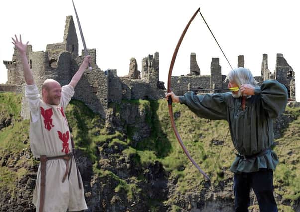 The Medieval Combat Group will be at Dunluce Castle next Sunday. INCR36-111S
