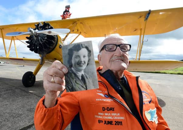 93 year Tom Lackey launched this years Coleraine Borough Council's N.I International Air Show by wing walking his way into the Guinness book of records as the oldest wing walker journeying across the Irish sea.