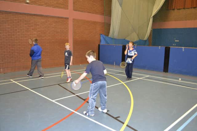 Boys in action at the Smashers Club.