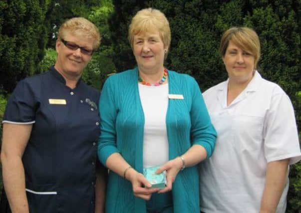 Nurse manager Nicki McCrudden, admin manager Ellen Worthington and cook manager Jenny McMurray have almost 60 years of service in total at Gillaroo Lodge. INLT 36-653-CON