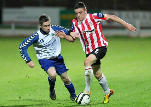 Derry City's Dean Jarvis picked up a knee injury, during Friday night's defeat at Cork City.