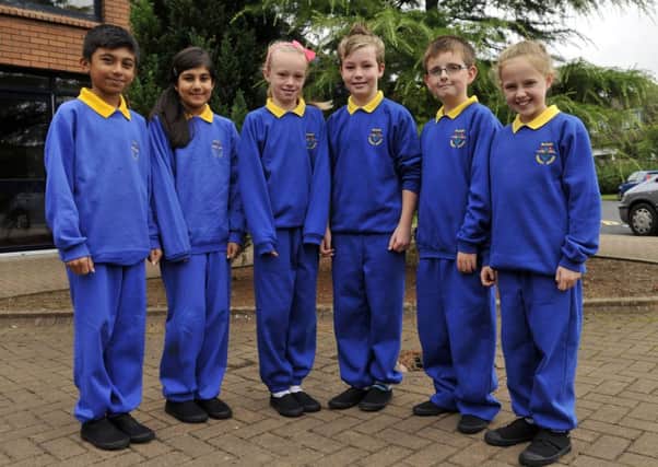 The three sets of twins in Mrs Wilson's P7 class at Bleary Primary School are, Azeem and Malaiqa Alahi, Jessie and Alex Wheelan and Ben and Katie Hawthorne. INLM36-102gc