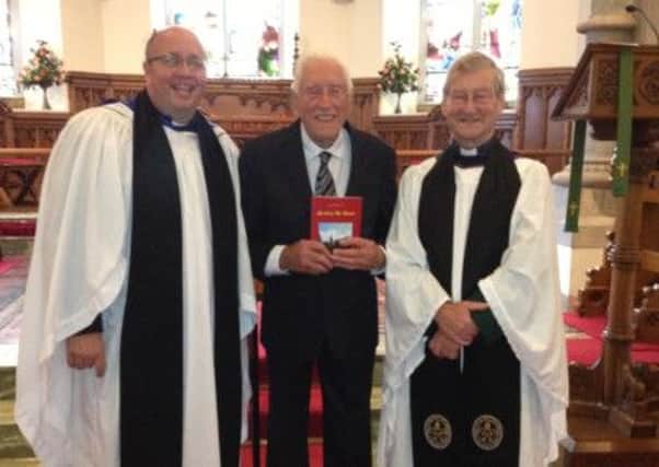 Rev Willie Nixon pictured with Mr Matt Neill and Archdeacon Gregor McCamley