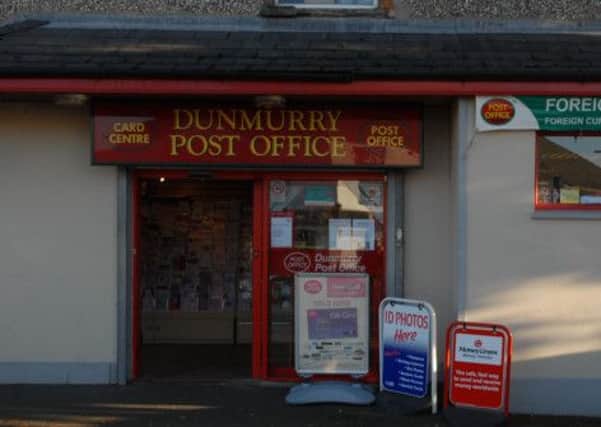 Dunmurry Post Office.