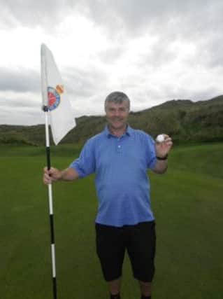 Donal McNicholl who scored a hole-in-one at Royal Portrush recently.